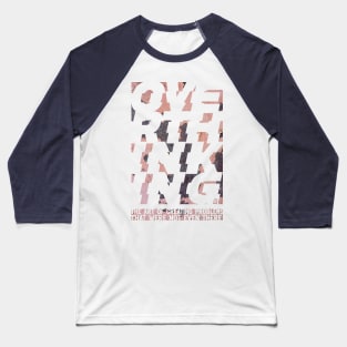 overthinking pink-grey Baseball T-Shirt